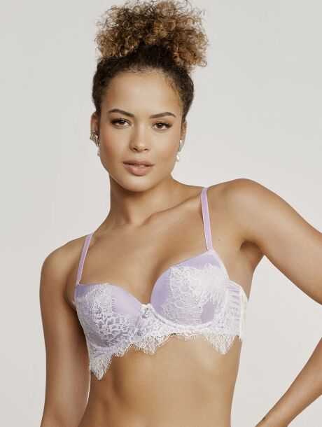 sutiã-rendado-lilac Sutiã Meia Taça Allana Rendado Lilac - Imagem 1