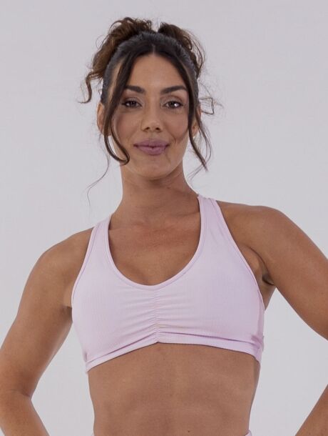 Top Nadador Chevry Rosa Calmy Belles Active com bojos removíveis.