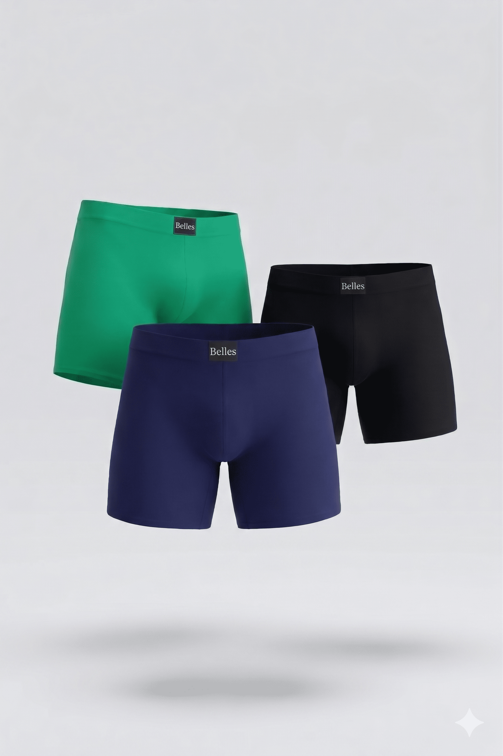 Kit 3 Cuecas Boxer Short Microfibra - Imagem 1