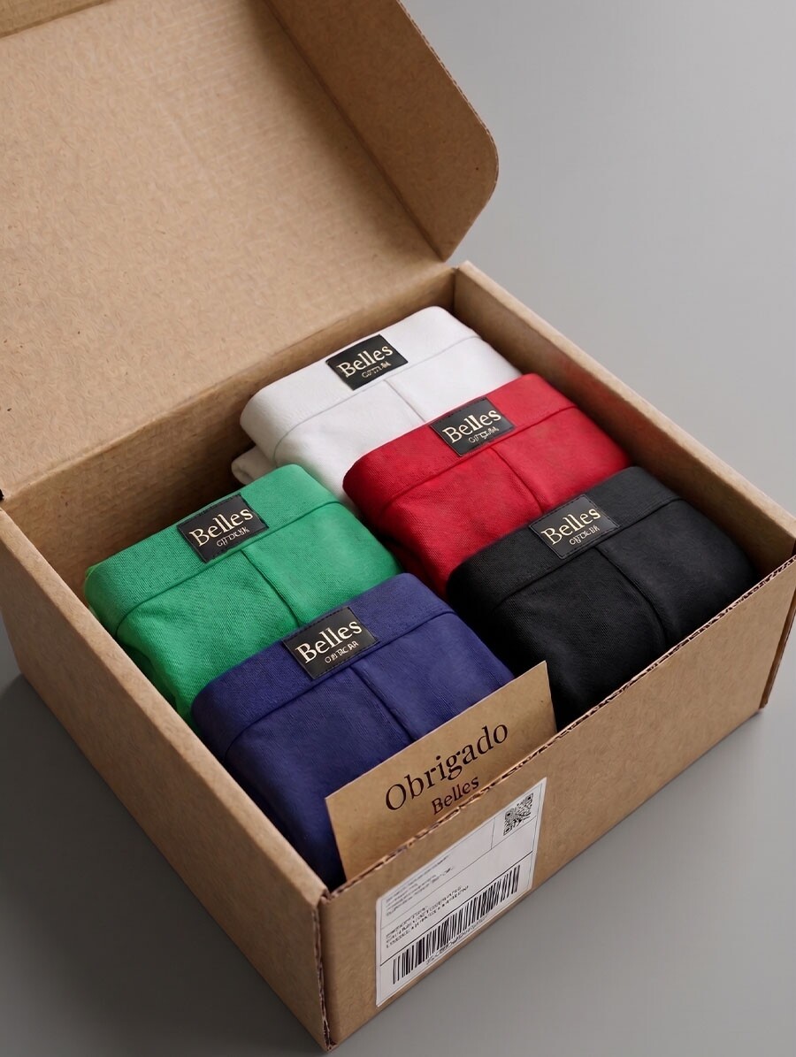 Kit 10 Cuecas Boxer Short Microfibra - Imagem 1