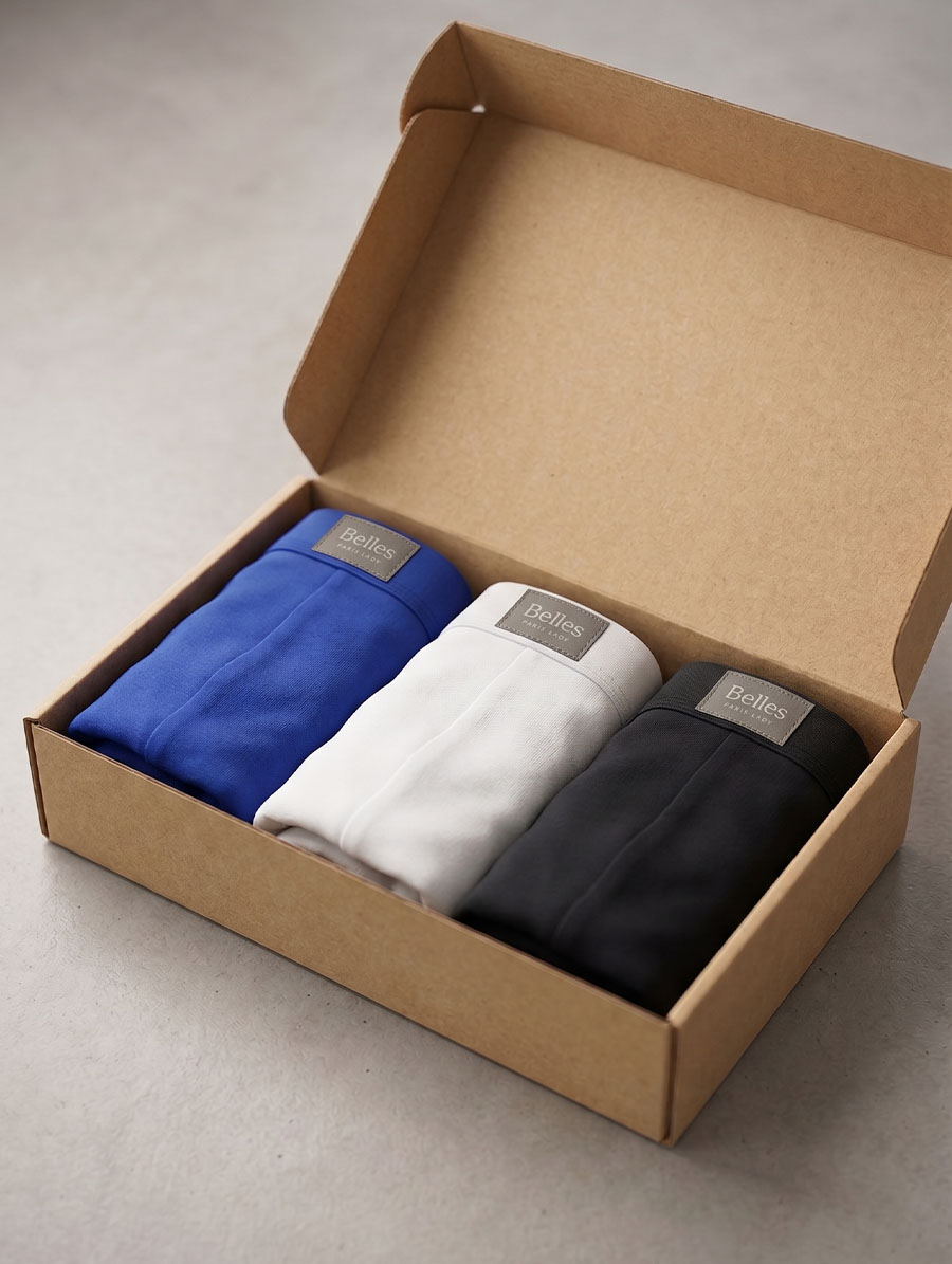 Kit 10 Cuecas Boxer Tradicional em Microfibra - Imagem 1